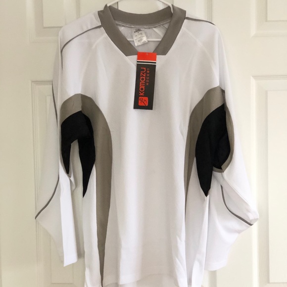 NWT Kamazu Hokey Jersey size S, white & gray - Picture 1 of 3